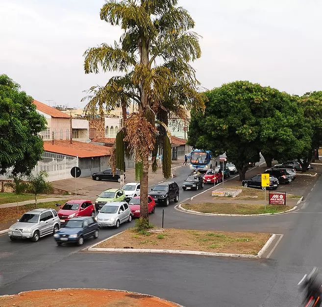 imagem do centro do Núcleo Bandeirante 