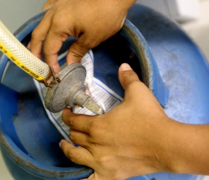 Troca do registro de gás pela Útil Gás 